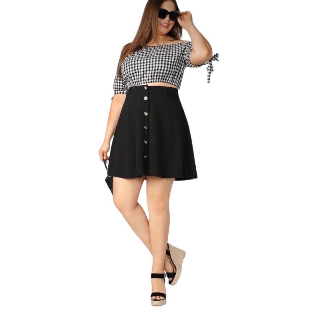 Shein Button Front Skirt